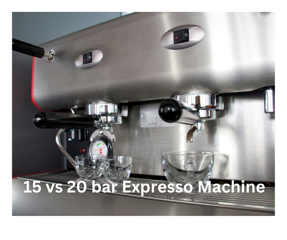 5 bar and a 20 bar espresso machine